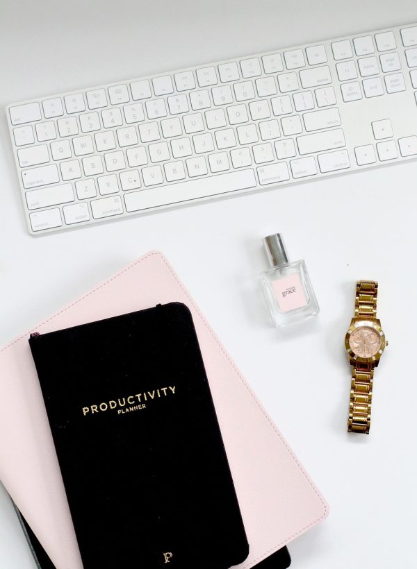 planner, flat lay, keyboard